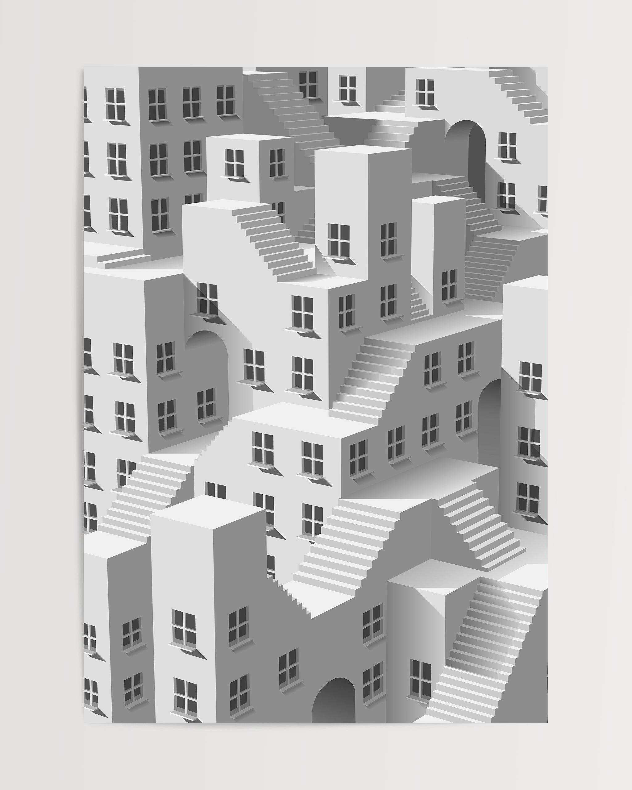 Stairway to Intrigue No.2-psoter-wall_art-decor-The Poster Square